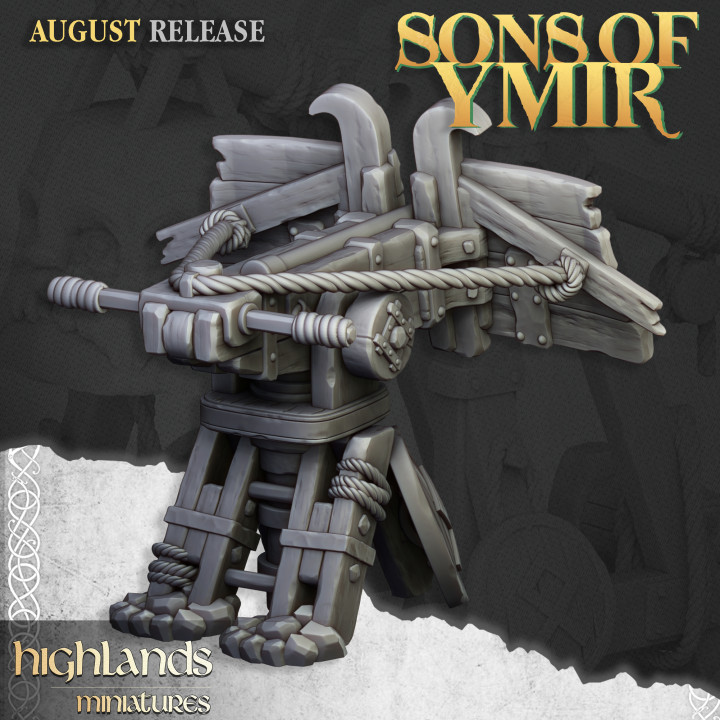 Dwarf Old Siege Engines - Highlands Miniatures image