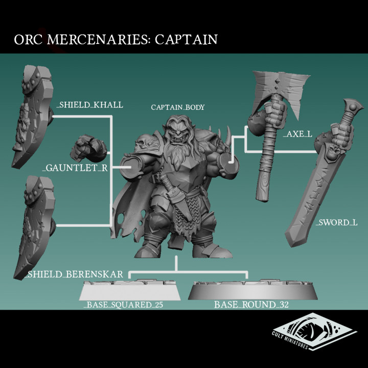 Orc Knights/Mercenaries Regiment Set image