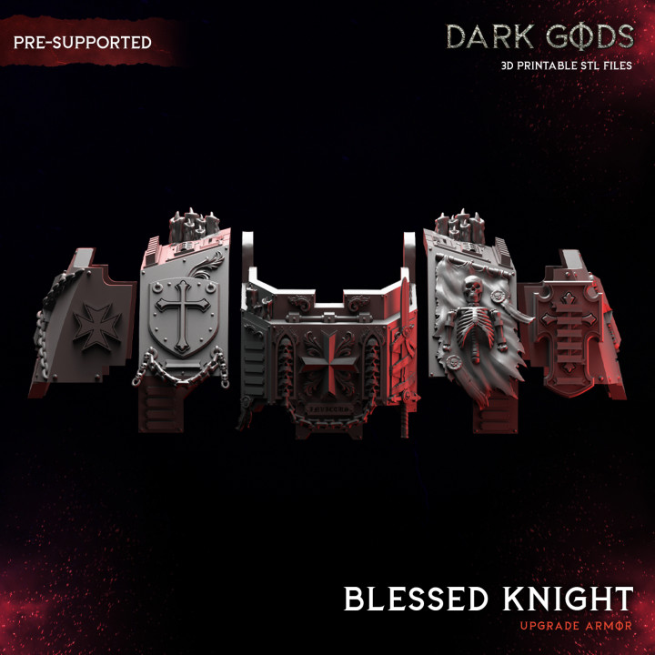 3D Printable Blessed Knight Armor Set - Dark Gods by Dark Gods