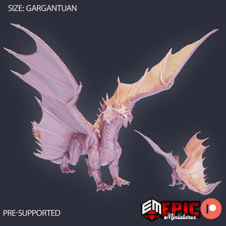 Ancient Brass Dragon / Legendary Metallic Drake / Winged Desert Encounter / Magical Beast
