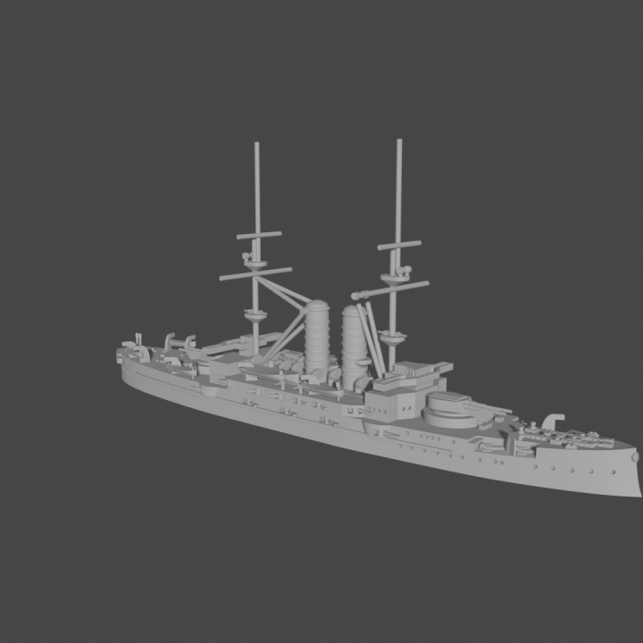 Japanese Battleship Mikasa (1/1200 scale)