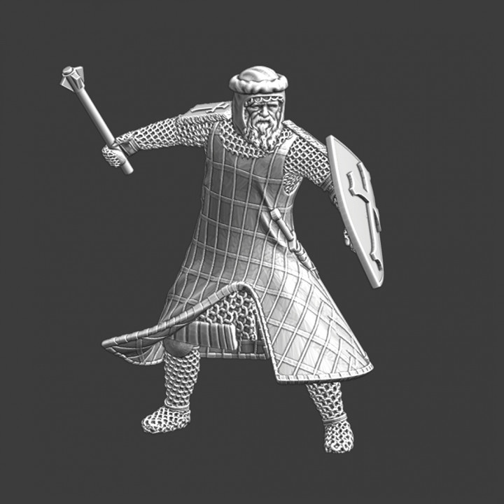 3D Printable Medieval Crusader Knight - no helmet by Northern Crusades ...