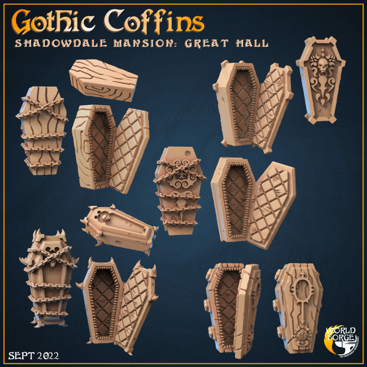 Gothic Coffins Set image