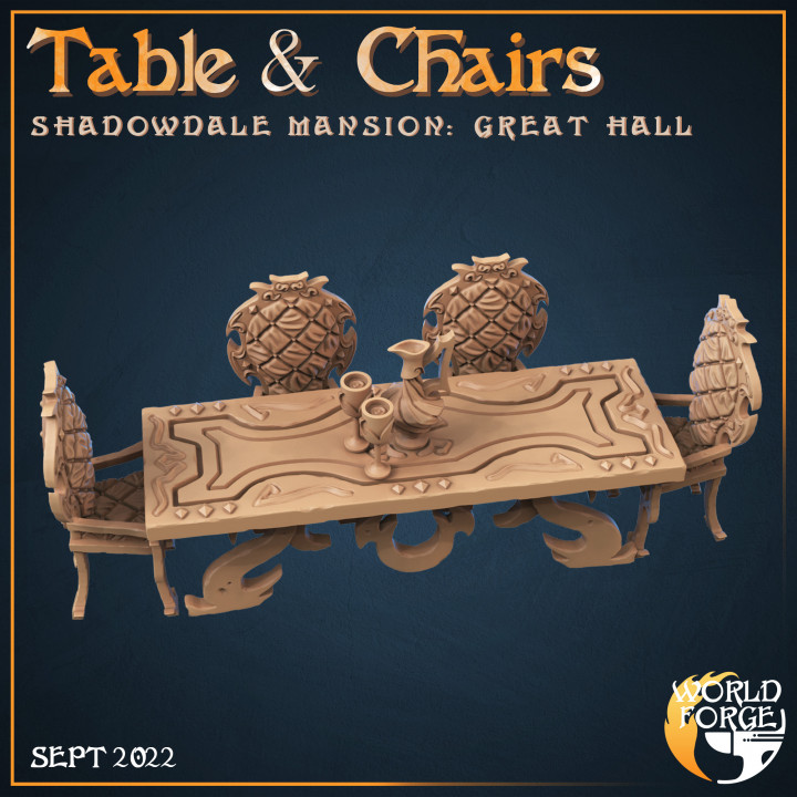 Gothic Table & Chairs