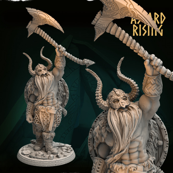 CHIEFTAINS - Jarl Rurik 54mm /Pre-supported/ image