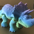 Flexi Print-in-Place Triceratops print image