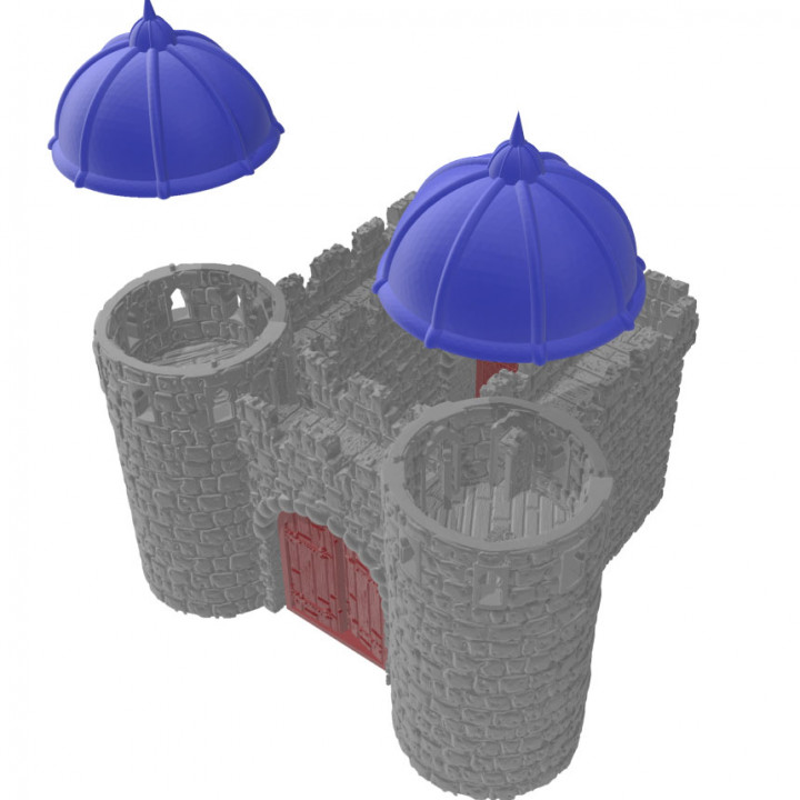 modular orient Fortress or Castle SET - OPENLOCK (STL File)