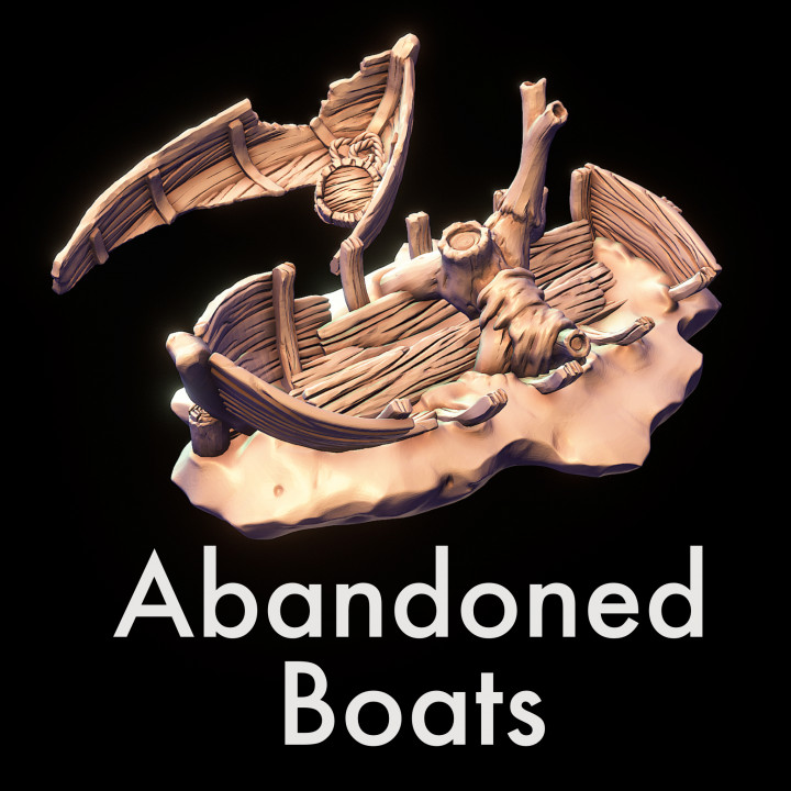 Abandoned boat image