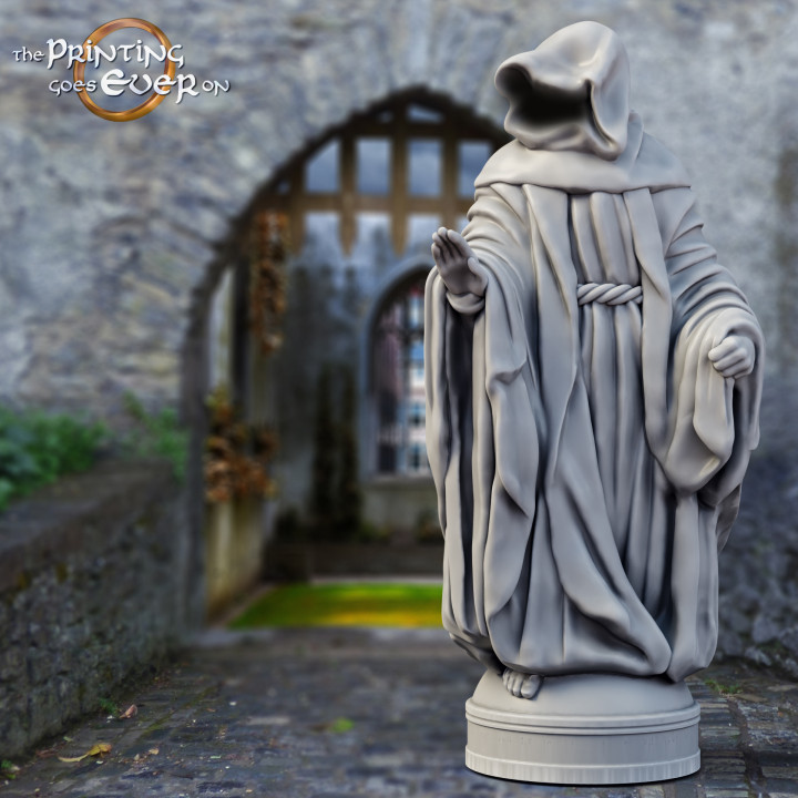 Hooded Statue image