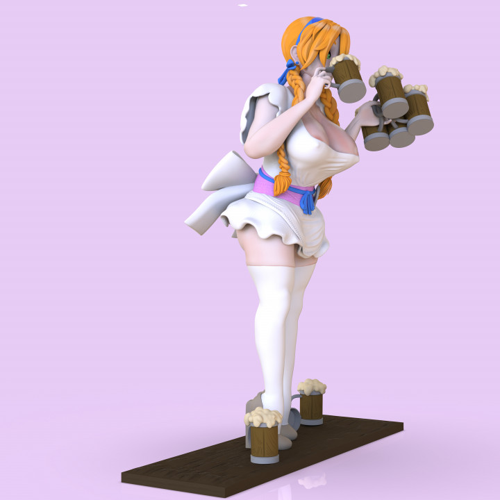 Waifus at work "Waitress" STL File Collectable model