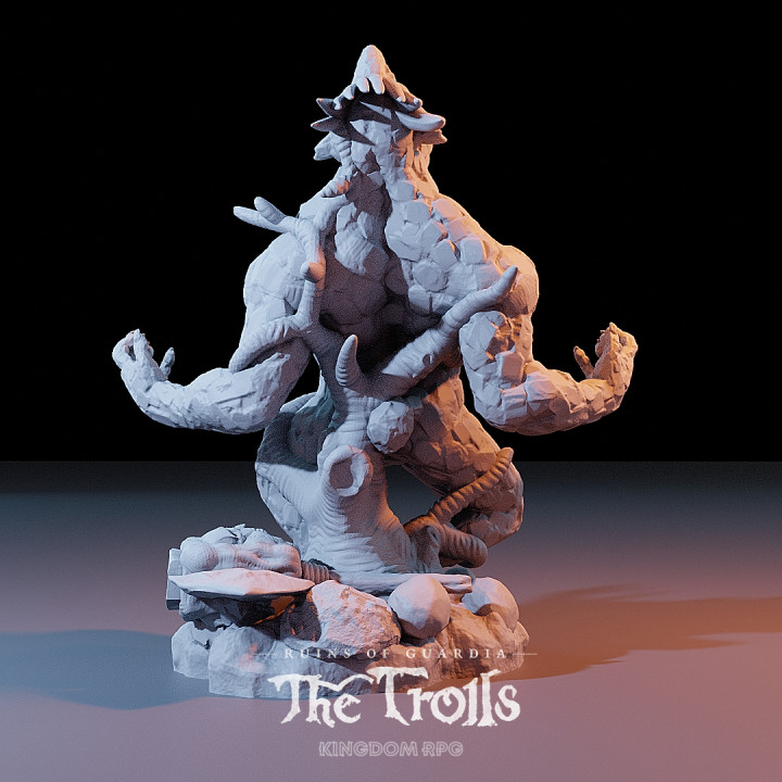 The Petrified Troll King - Ruins of Guardia: The Trolls image