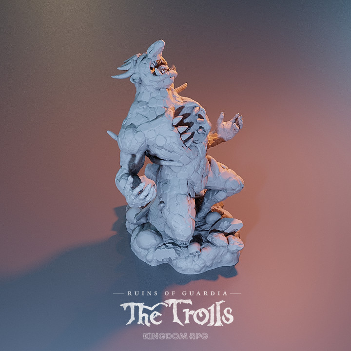 The Petrified Troll King - Ruins of Guardia: The Trolls image