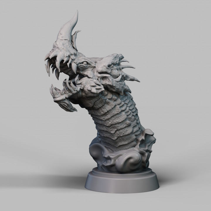 Blue Dragon Bust Trophy