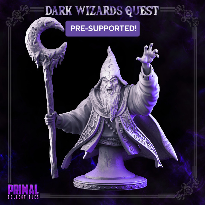 High Mage - Hasaugul - Bust -  DARK WIZARDS - MASTERS OF DUNGEONS QUEST image