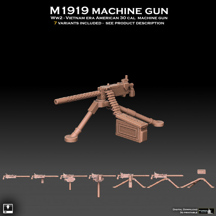 M1919 Browning 30 cal Machine Gun image