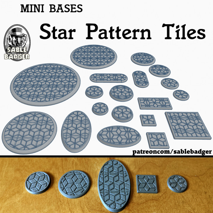 Mini Bases - Star Pattern Tiles