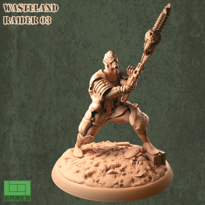 3D Printable Wasteland Raider 03 by LOOTgames