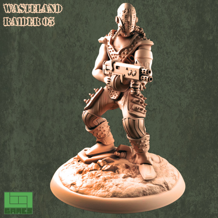3D Printable Wasteland Raider 05 by LOOTgames