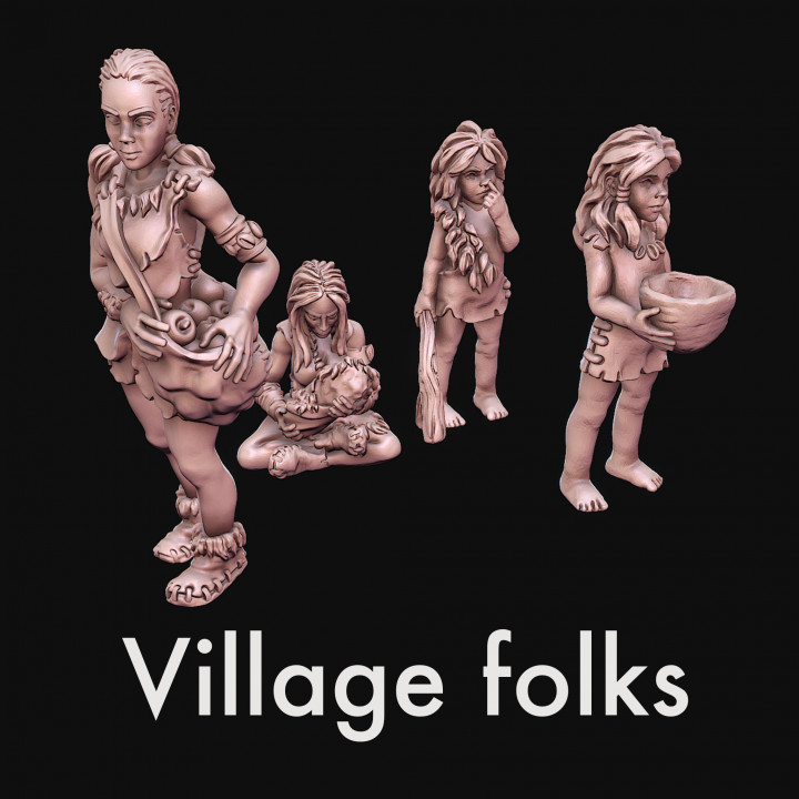 Village folks kids women image