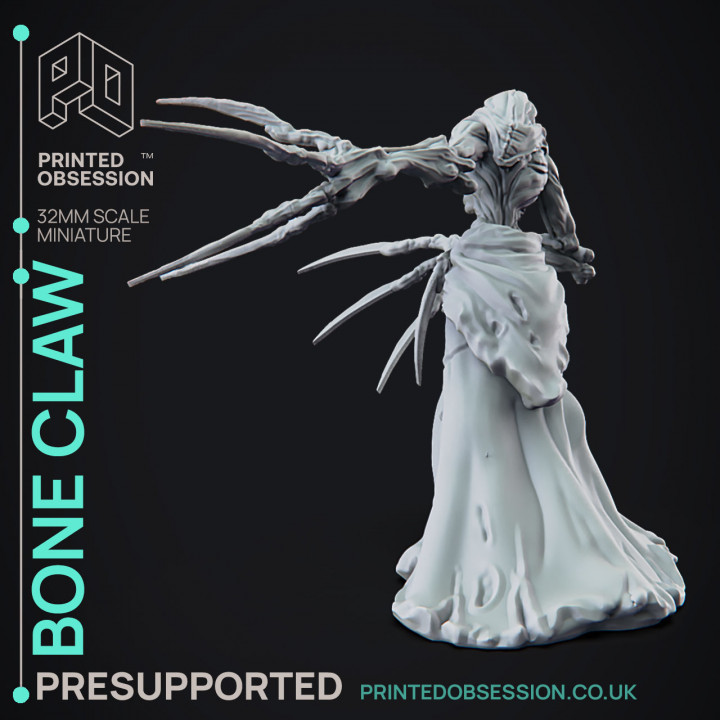 Bone Claw - Undead Creature - PRESUPPORTED - 32mm scale image