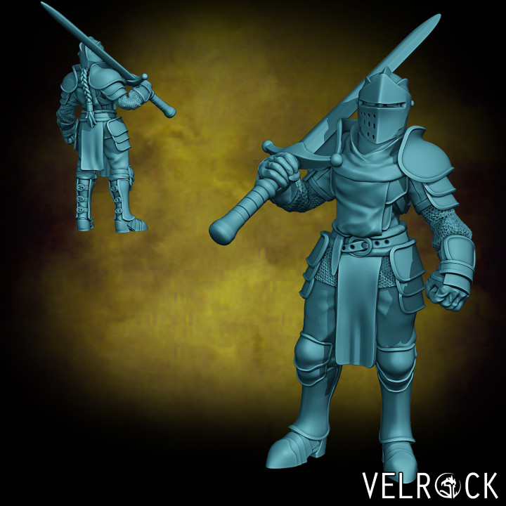 City Militia Knight (Female) (PRESUPPORTED)