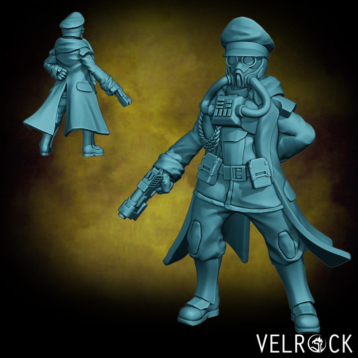 Tempest Guardsman Trencher Captain (Female) (PRESUPPORTED) image