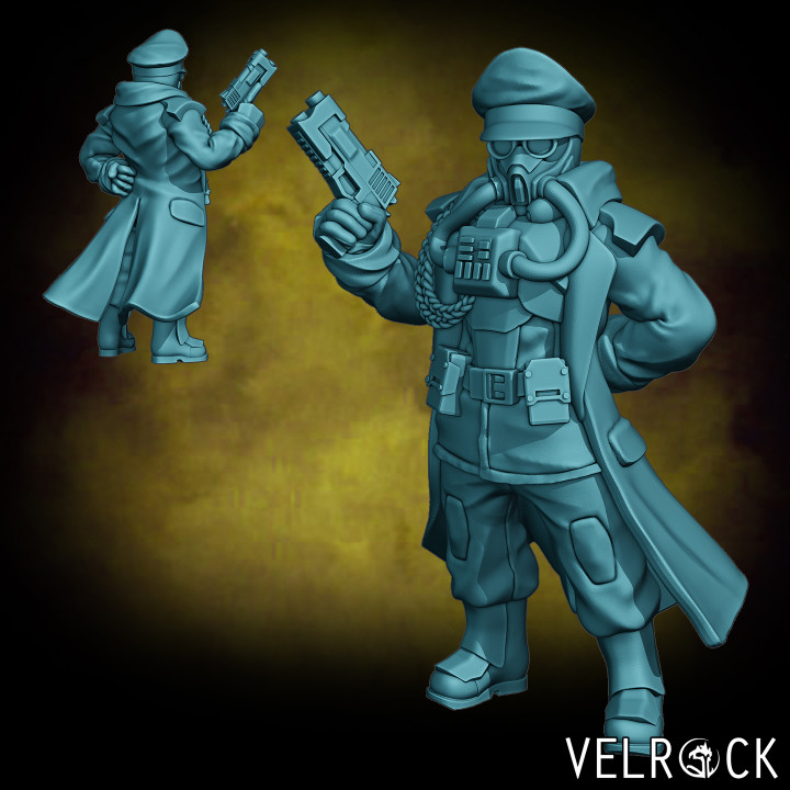 Tempest Guardsman Trencher Captain (Male) (PRESUPPORTED)
