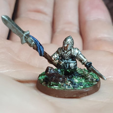 Picture of print of White Tree Spearman Hero (10mm Warmaster)