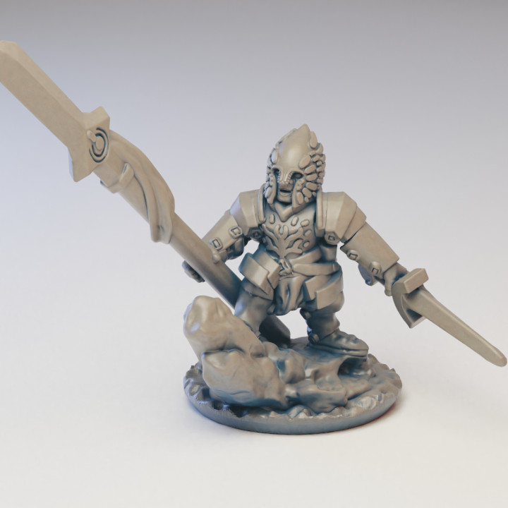 White Tree Spearman Hero (10mm Warmaster) image