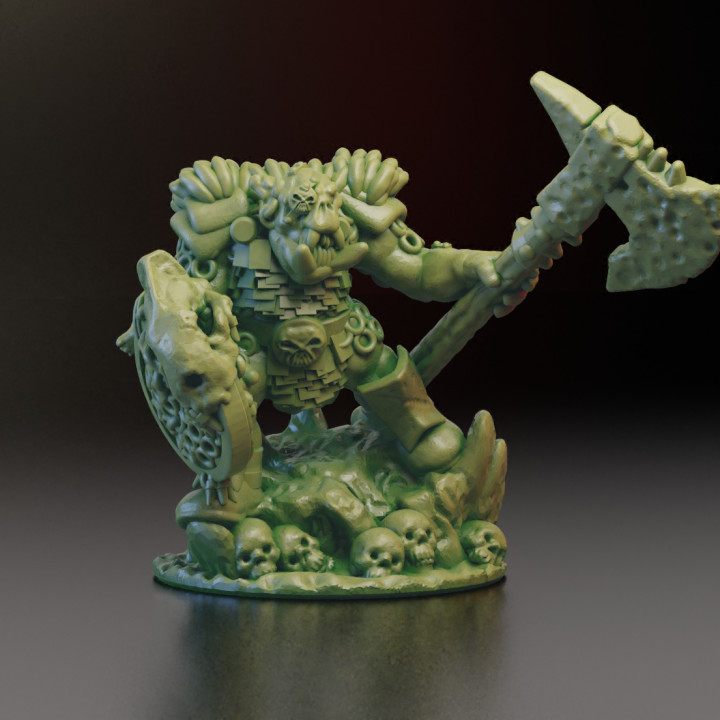 Warmaster Orc Champion (10mm Warmaster)