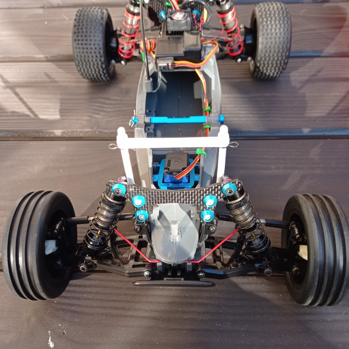 3D Printable Tamiya DT-03 T/B Front Body Posts by Simon Young