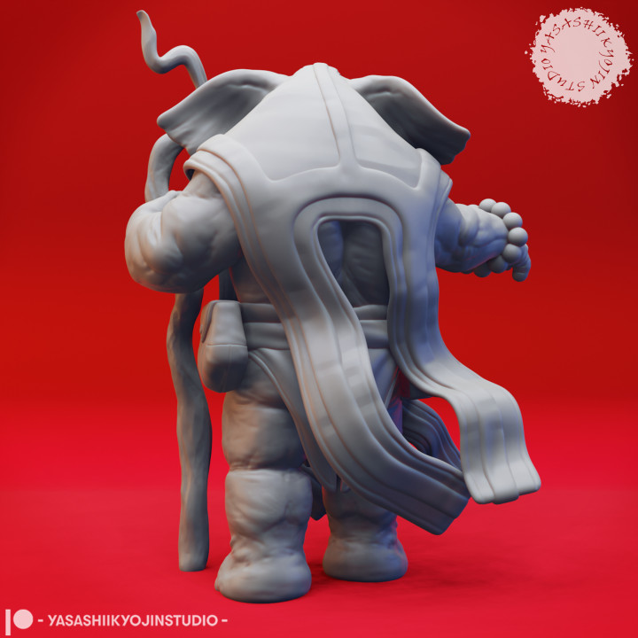 Loxodon Druid - Tabletop Miniature (Pre-Supported) image
