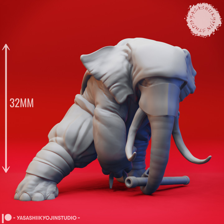 Loxodon Herd - Tabletop Miniatures (Pre-Supported) image