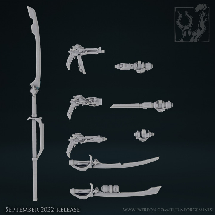 Cyber Forge Mechanoid Extant Weapon Pack image
