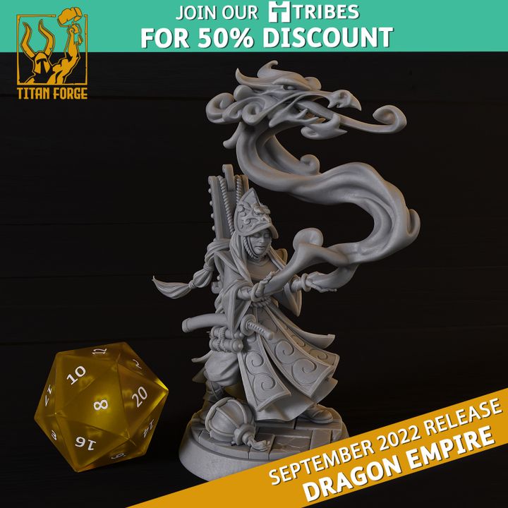 Scholar - Dragon Empire - Titan Forge Miniatures September 2022