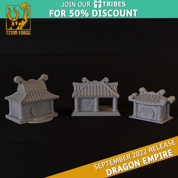 Terrain - Dragon Empire - Titan Forge Miniatures September 2022