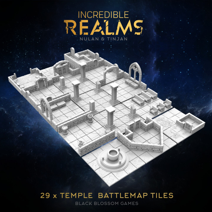 3D Printable Temple Church Battle Map :: Incredible Realms Nulan ...