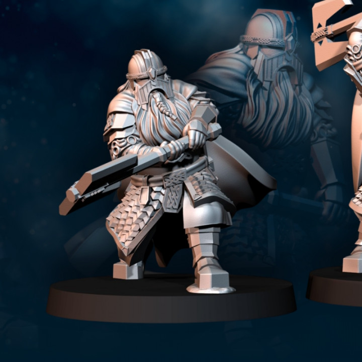 3x Kalak Dwarf King Guard | Kalak Dwarves | Davale Games | Fantasy