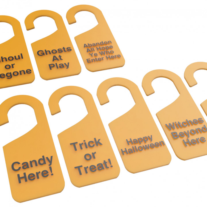 Halloween Door Tags