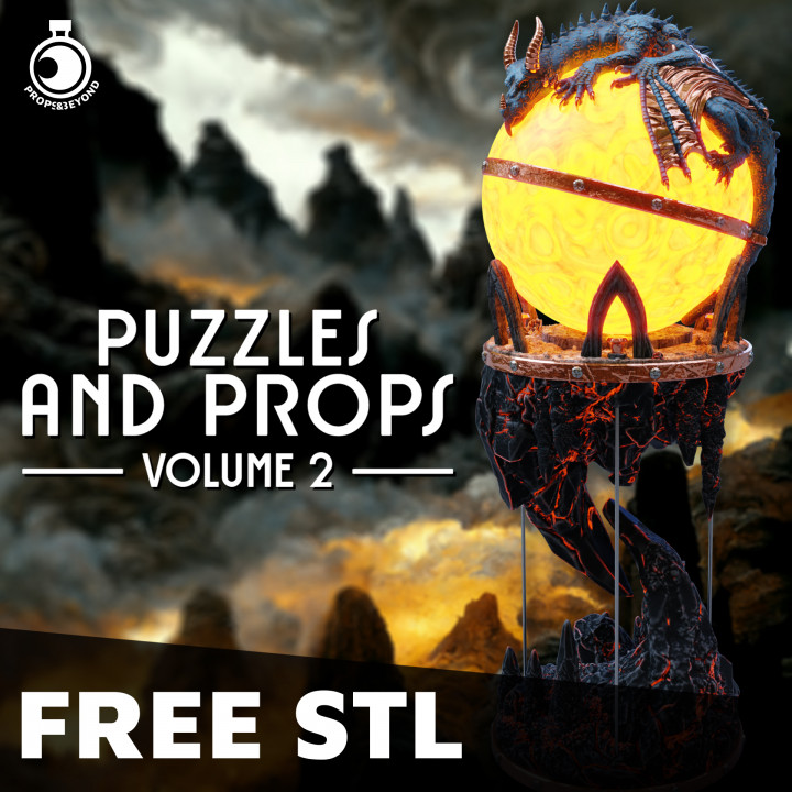 Puzzles and Props - Volume 2 - Orb of Dragonkind - FREE STL image