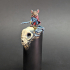 FREE* Cylindrical display plinth with monster skull and alien spacerocks. print image