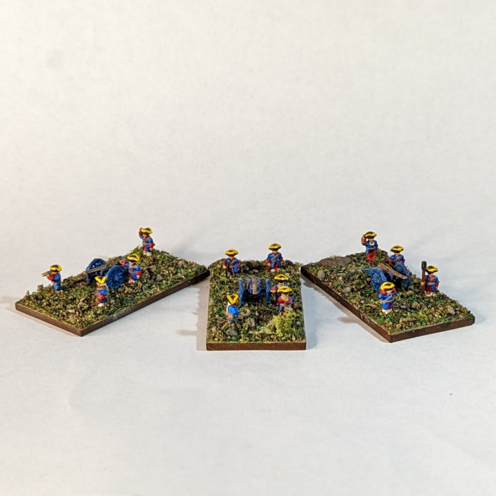6-15mm French SYW Artillery & Crews (SYW-FR-2) image