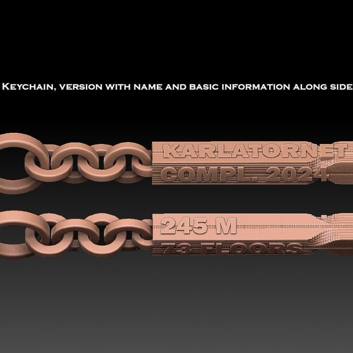 Karlatornet Model Keychain And Pencil Holder Merchandise image