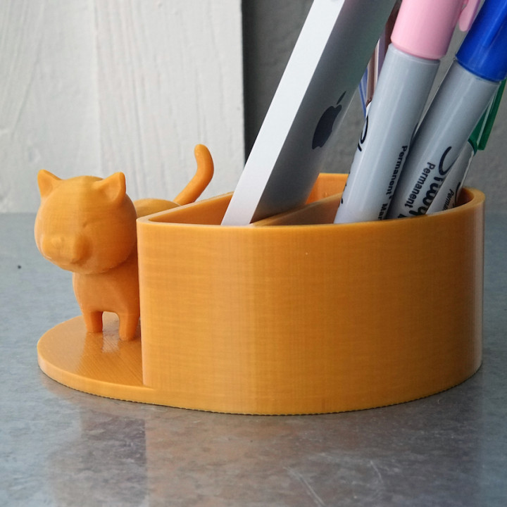 Cute cat pen holder