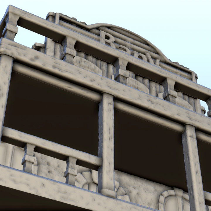 Bank building with canopy and balcony (8) - Six Gun Sound Desperado Old Chronicles Gunfight Gutshot Blackwater Gulch
