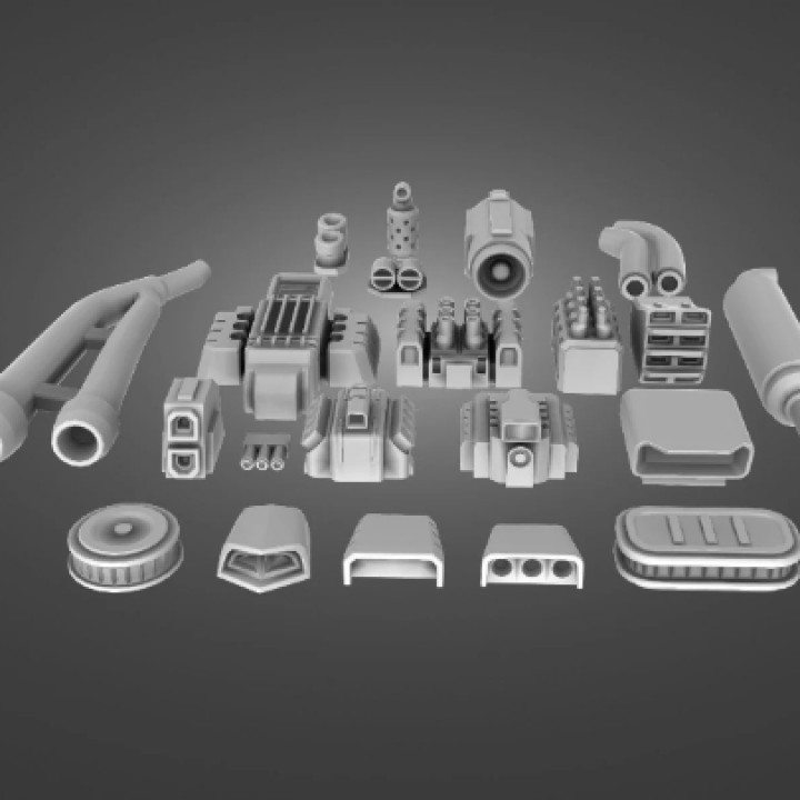 Gaslands Vehicle Modification Bundle! 84 files in total
