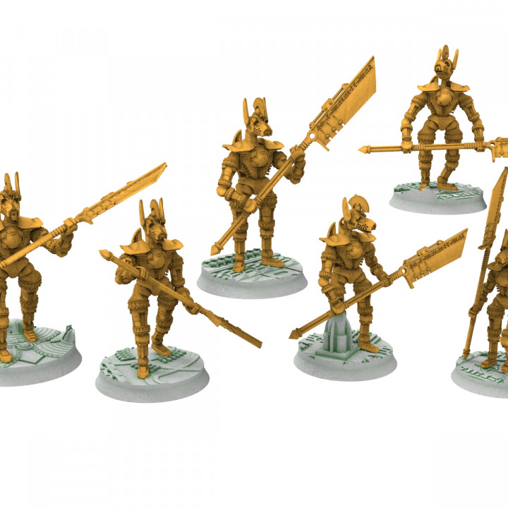 3D Printable Anubis Drones, Cinan Haven main Infantry by Tales of Damocles