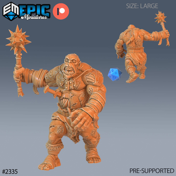 Ogre Zombie Mace / Evil Troll / Undead Spawn / Male Cave Beast / Graveyard Encounter