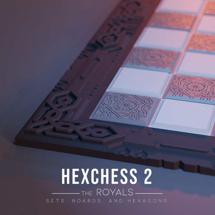 Hexchess 2 - Textured Tiles and Borders - Set 2 image