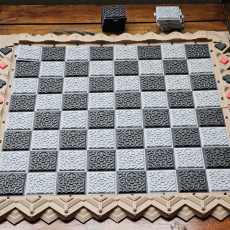 Picture of print of Hexchess 2 - Textured Tiles and Borders - Set 7